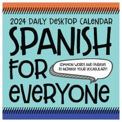 Spanish Words 2024 Desk Calendar
