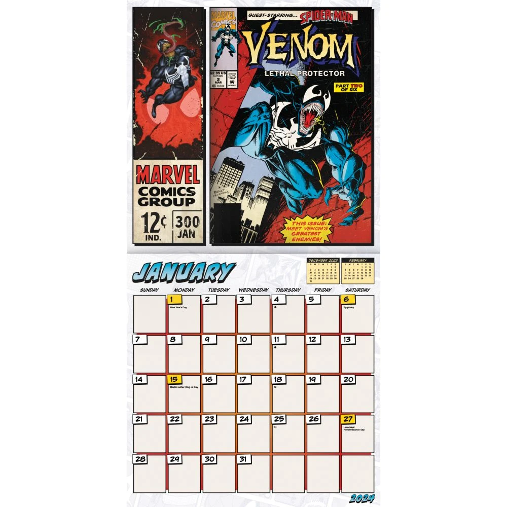 Marvel Comics 2024 Wall Calendar 5 Marvel Comics 2024 Wall Calendar - Image 3