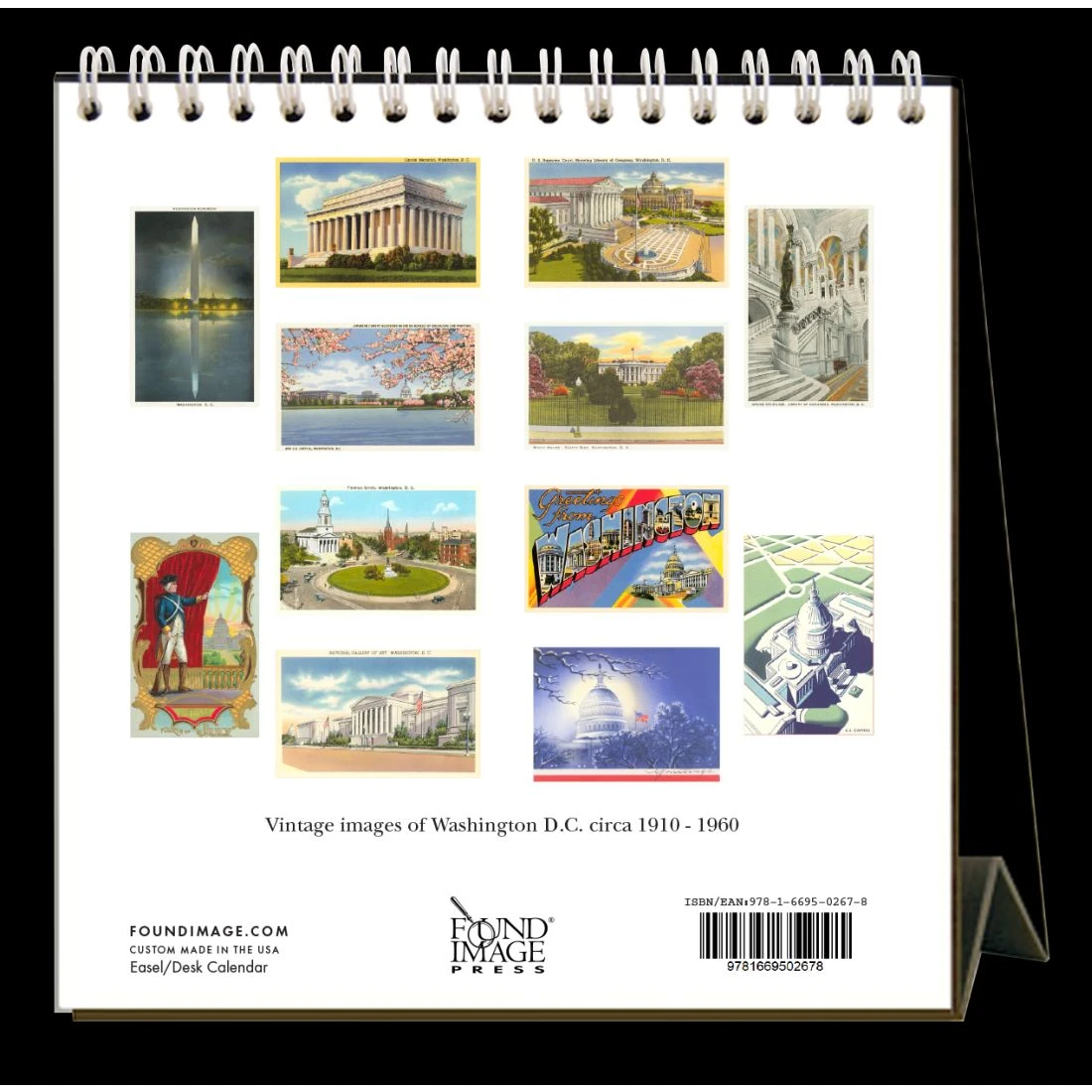 Washington DC Nostalgic 2024 Easel Desk Calendar 4 Washington DC Nostalgic 2024 Easel Desk Calendar - Image 2