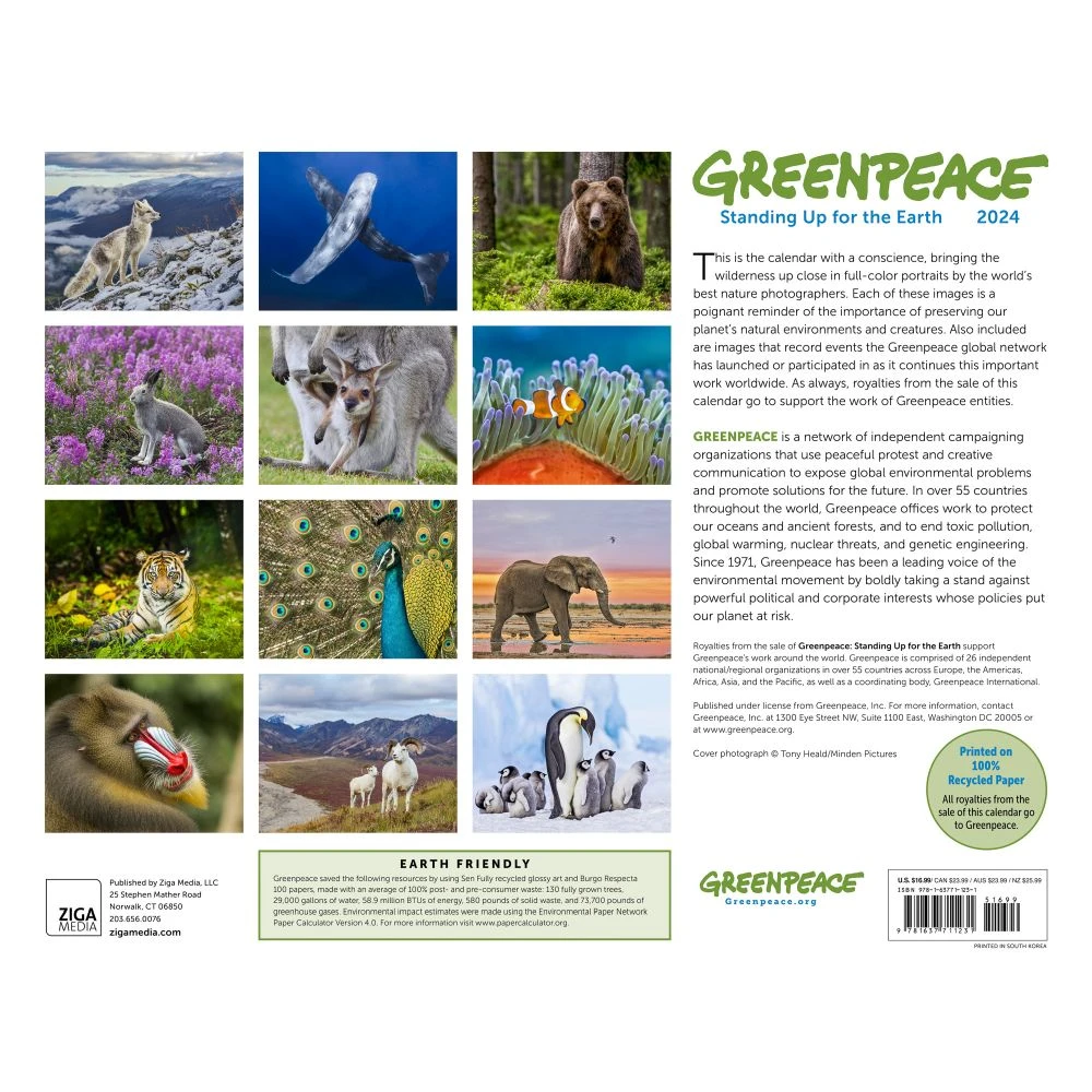 Greenpeace 2024 Wall Calendar 4 Greenpeace 2024 Wall Calendar - Image 2