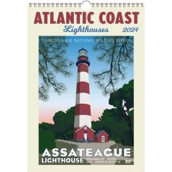 Atlantic Coast Lighthouses Poster 2024 Wall Calendar