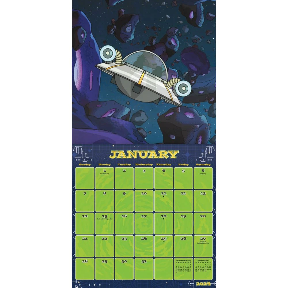 Rick And Morty 2024 Wall Calendar 5 Rick And Morty 2024 Wall Calendar - Image 3