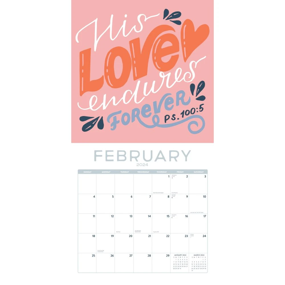 Illustrated Psalms 2024 Wall Calendar 6 Illustrated Psalms 2024 Wall Calendar - Image 4