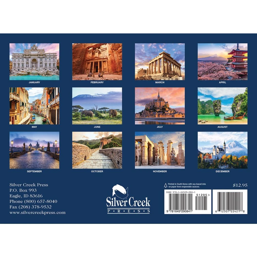 World Traveler 2024 Wall Calendar 4 World Traveler 2024 Wall Calendar - Image 2