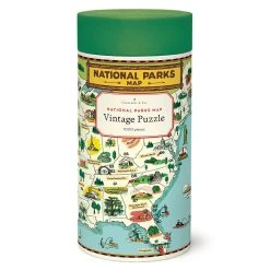 National Parks Map 1000 Piece Puzzle By Cavallini