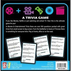 Movies & Entertainment Trivia Game 16 Movies & Entertainment Trivia Game -Calendars Sales Store 202200006719 ALT1