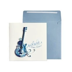 Guitar Quilling Birthday Card