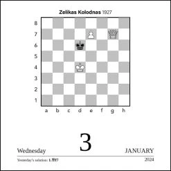 Chess 2024 Desk Calendar -Calendars Sales Store 202400002154 ALT4