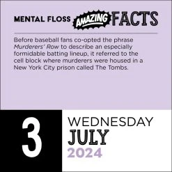 Mental Floss Amazing Facts 2024 Desk Calendar 11 Mental Floss Amazing Facts 2024 Desk Calendar -Calendars Sales Store 202400002208 ALT4