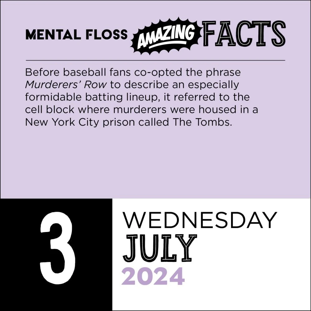 Mental Floss Amazing Facts 2024 Desk Calendar 7 Mental Floss Amazing Facts 2024 Desk Calendar - Image 5