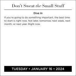 Dont Sweat The Small Stuff 2024 Desk Calendar -Calendars Sales Store 202400002244 ALT2