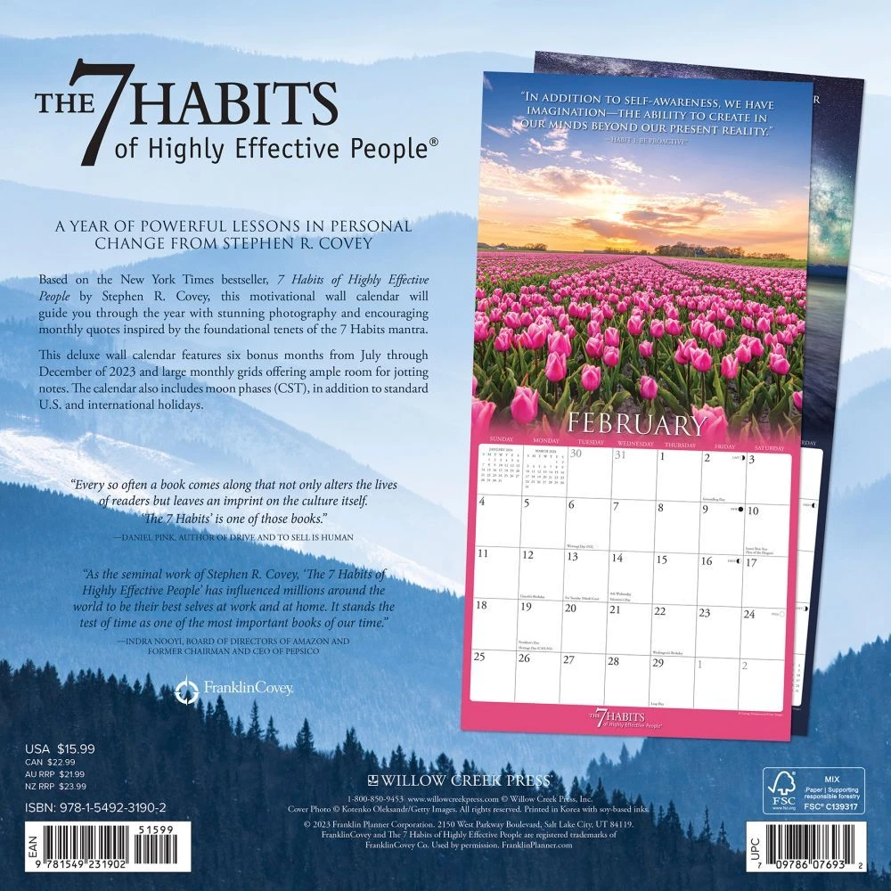 The 7 Habits Of Highly Effective People 2024 Wall Calendar 4 The 7 Habits Of Highly Effective People 2024 Wall Calendar - Image 2