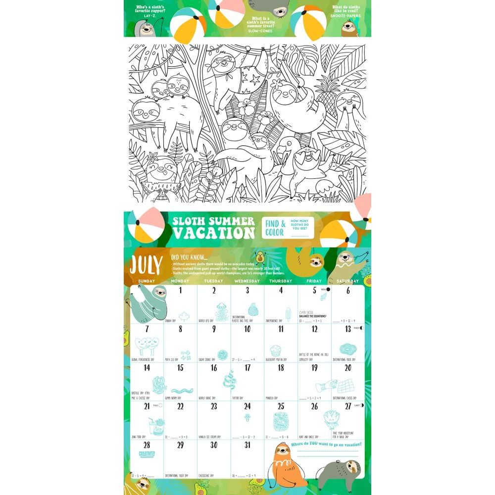 Kids Plan-It 2024 Wall Calendar 5 Kids Plan-It 2024 Wall Calendar - Image 3