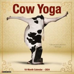 Cow Yoga 2024 Wall Calendar