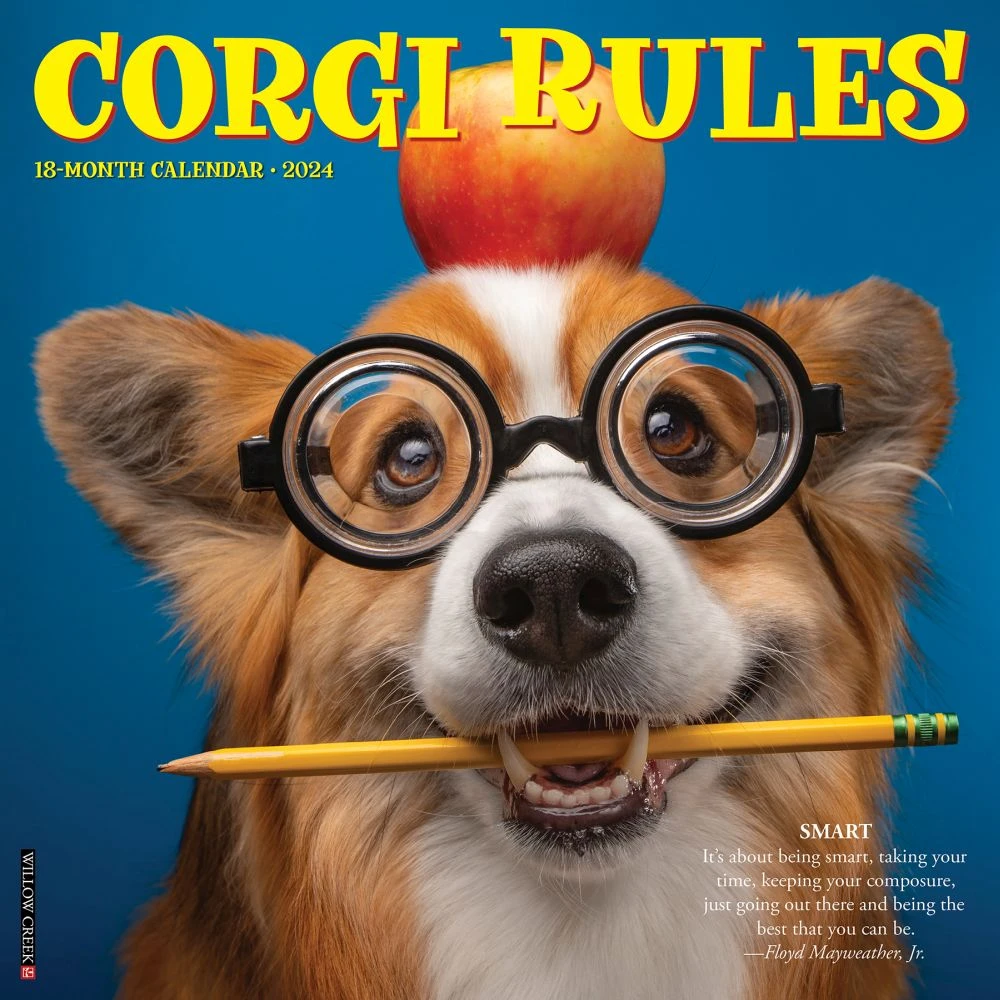 Corgi Rules 2024 Wall Calendar 3 Corgi Rules 2024 Wall Calendar