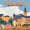 World Travel Art 2024 Wall Calendar -Calendars Sales Store 202400003960