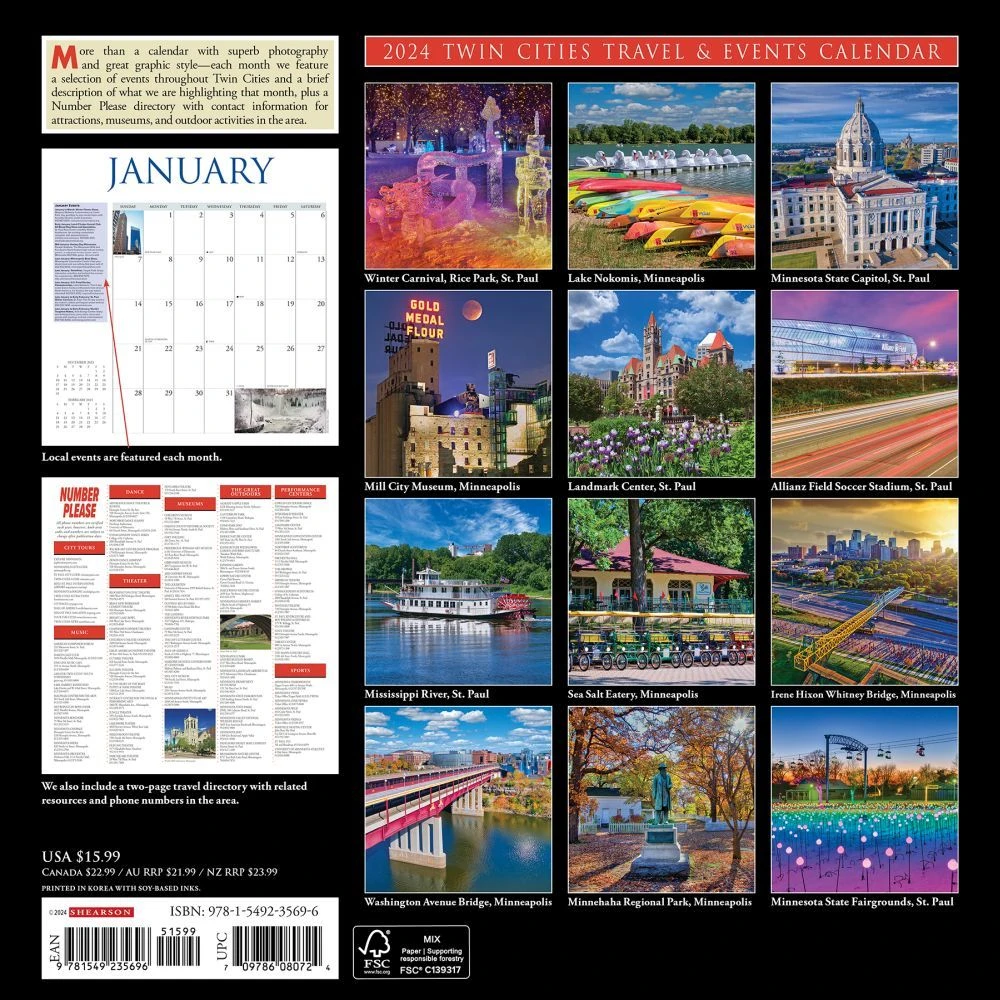 Twin Cities Events 2024 Wall Calendar 4 Twin Cities Events 2024 Wall Calendar - Image 2