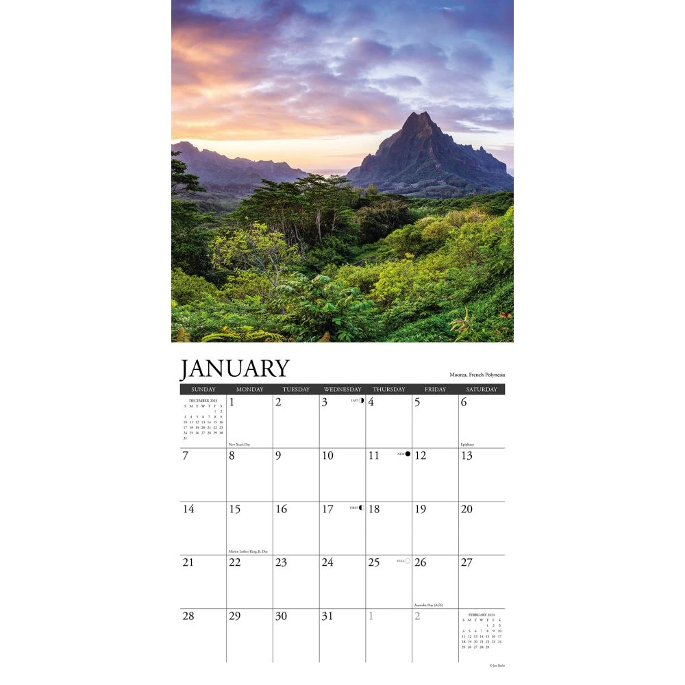 Tropical Islands 2024 Wall Calendar 5 Tropical Islands 2024 Wall Calendar - Image 3