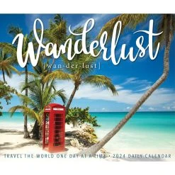 Wanderlust 2024 Desk Calendar -Calendars Sales Store 202400004323 ALT4