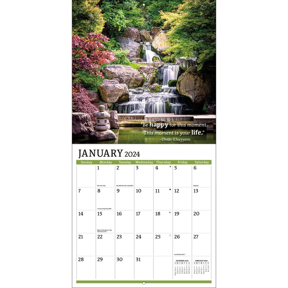 Zen Photo 2024 Wall Calendar 5 Zen Photo 2024 Wall Calendar - Image 3