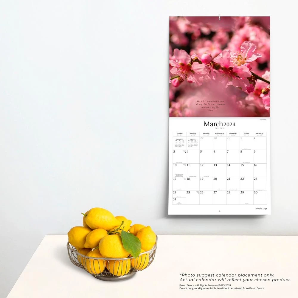 Mindful Days 2024 Wall Calendar 6 Mindful Days 2024 Wall Calendar - Image 4