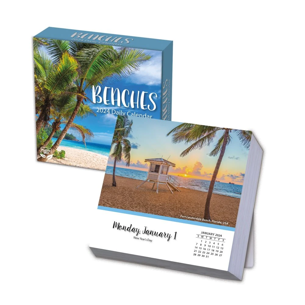 Beaches 2024 Desk Calendar 4 Beaches 2024 Desk Calendar - Image 2