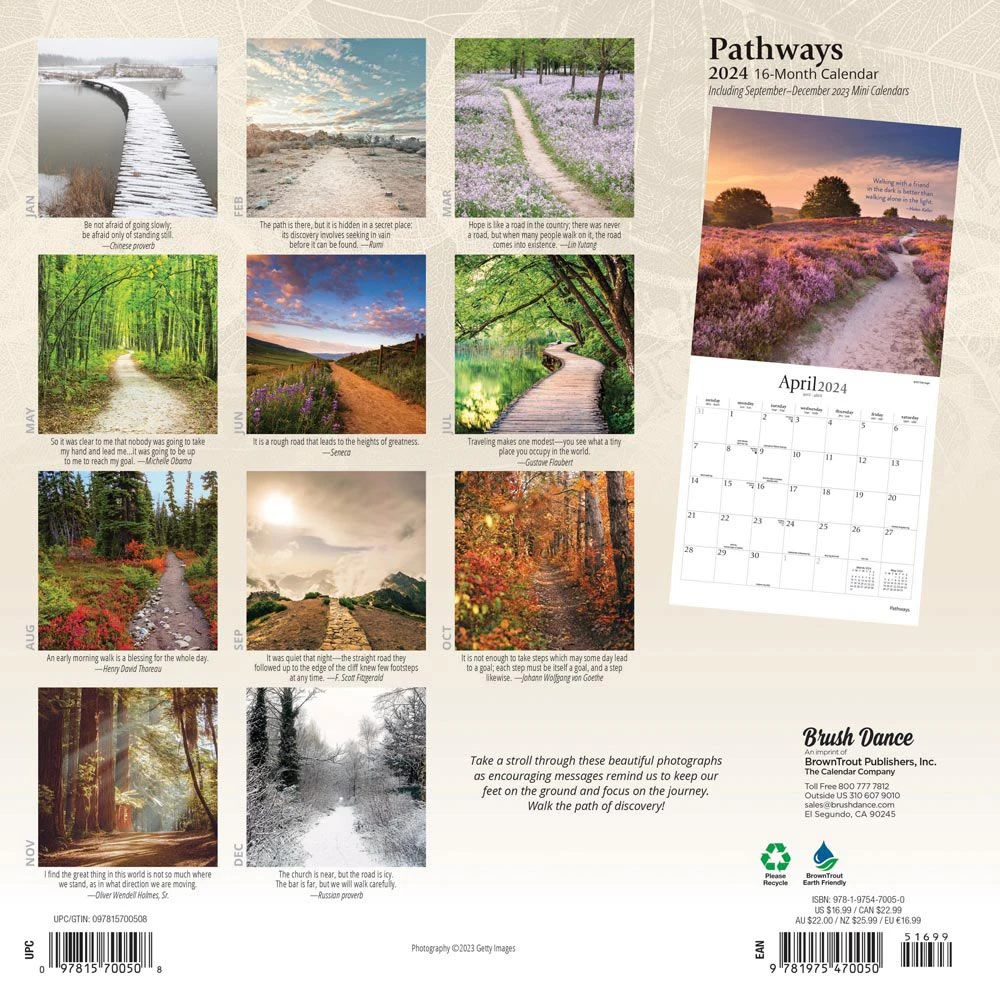 Pathways 2024 Wall Calendar 4 Pathways 2024 Wall Calendar - Image 2