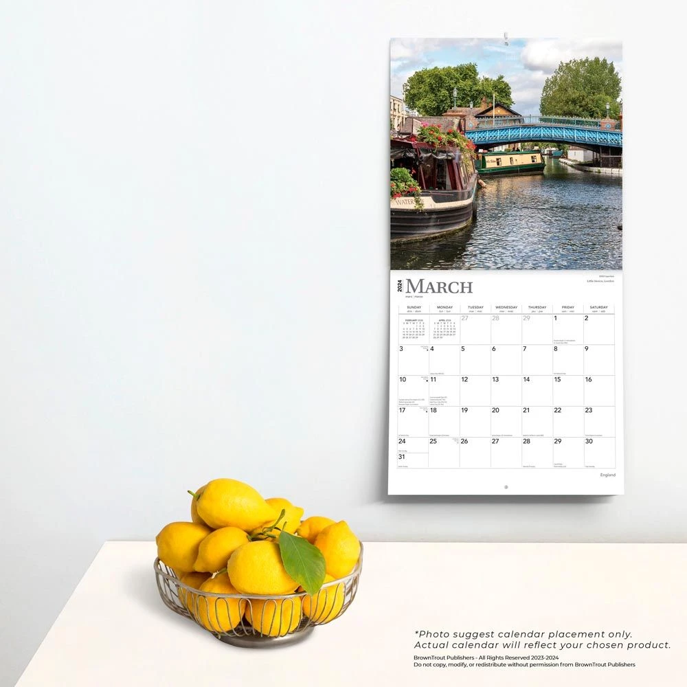 England 2024 Wall Calendar 6 England 2024 Wall Calendar - Image 4