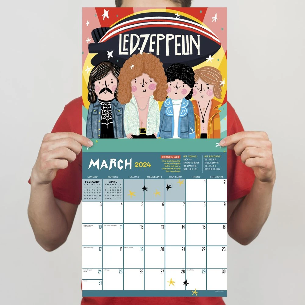 Rock N Roll Biographies Favorites 2024 Wall Calendar 7 Rock N Roll Biographies Favorites 2024 Wall Calendar - Image 5