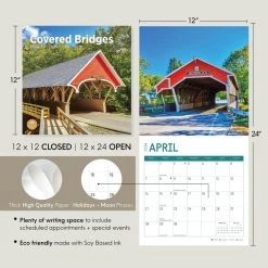 Covered Bridges 2024 Wall Calendar -Calendars Sales Store 32ac79d1 a4df 468d a017 f5753ecdf592