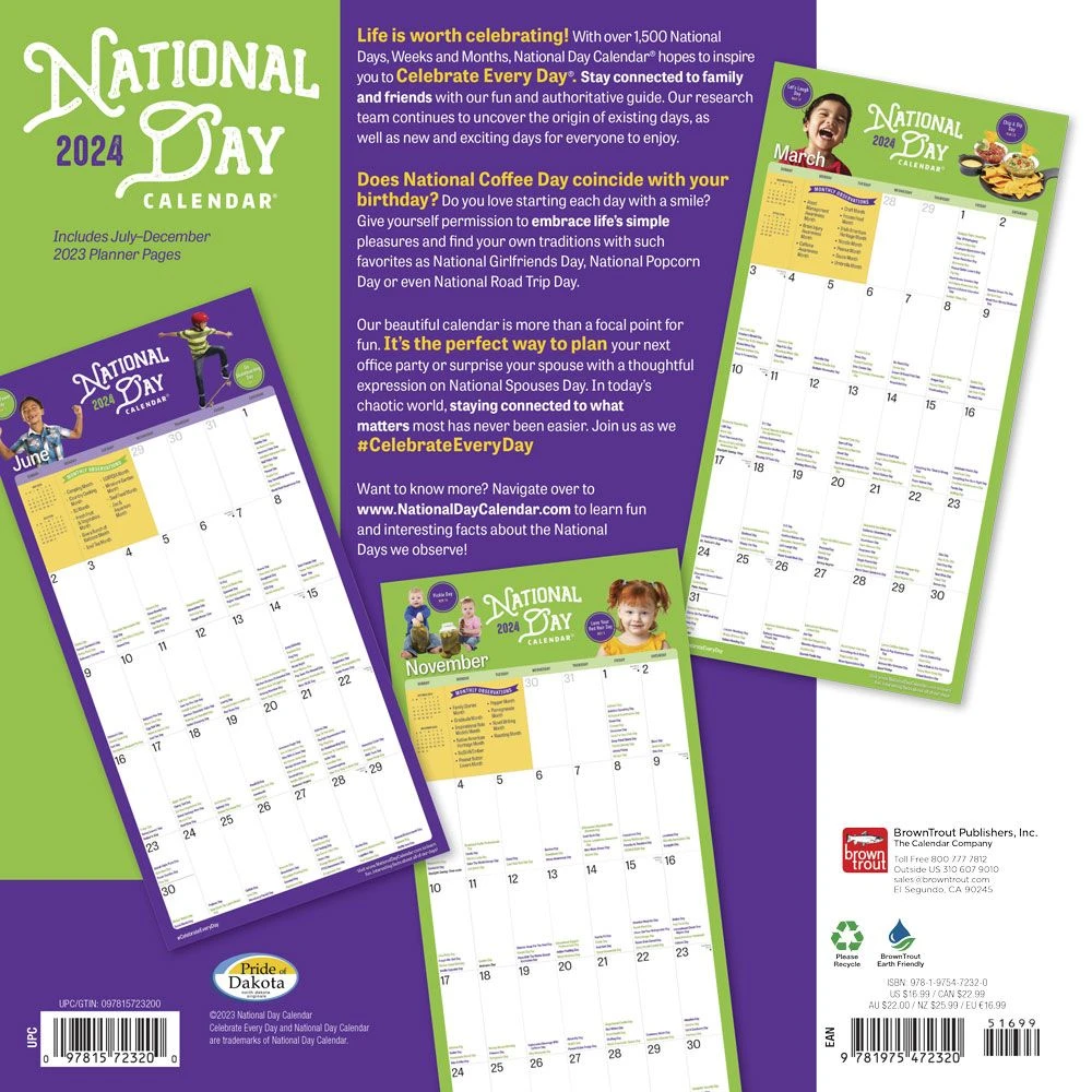 National Day 2024 Wall Calendar 4 National Day 2024 Wall Calendar - Image 2