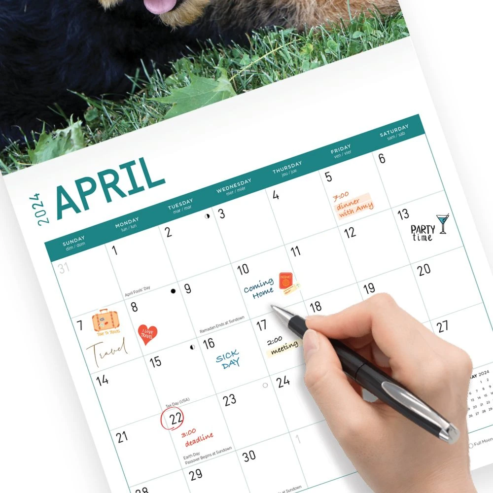 Airedale Terriers 2024 Wall Calendar 7 Airedale Terriers 2024 Wall Calendar - Image 5