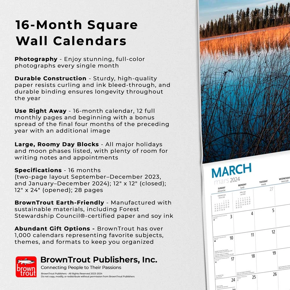 Canadian National Parks 2024 Wall Calendar 7 Canadian National Parks 2024 Wall Calendar - Image 5