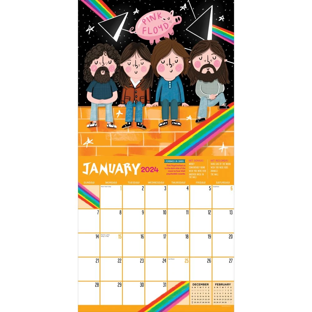 Rock N Roll Biographies Favorites 2024 Wall Calendar 5 Rock N Roll Biographies Favorites 2024 Wall Calendar - Image 3