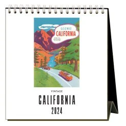 California Nostalgic 2024 Easel Desk Calendar