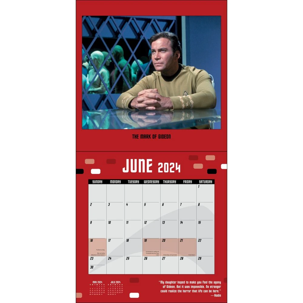 Star Trek Original Series 2024 Wall Calendar 5 Star Trek Original Series 2024 Wall Calendar - Image 3