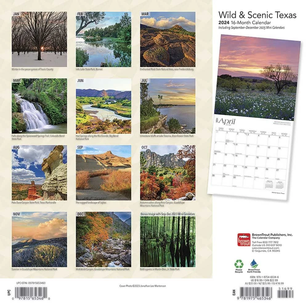 Texas Wild And Scenic 2024 Wall Calendar 4 Texas Wild And Scenic 2024 Wall Calendar - Image 2
