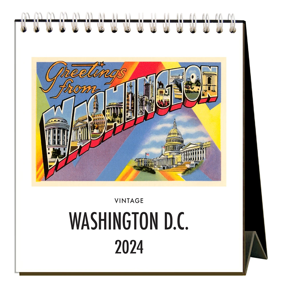 Washington DC Nostalgic 2024 Easel Desk Calendar 3 Washington DC Nostalgic 2024 Easel Desk Calendar