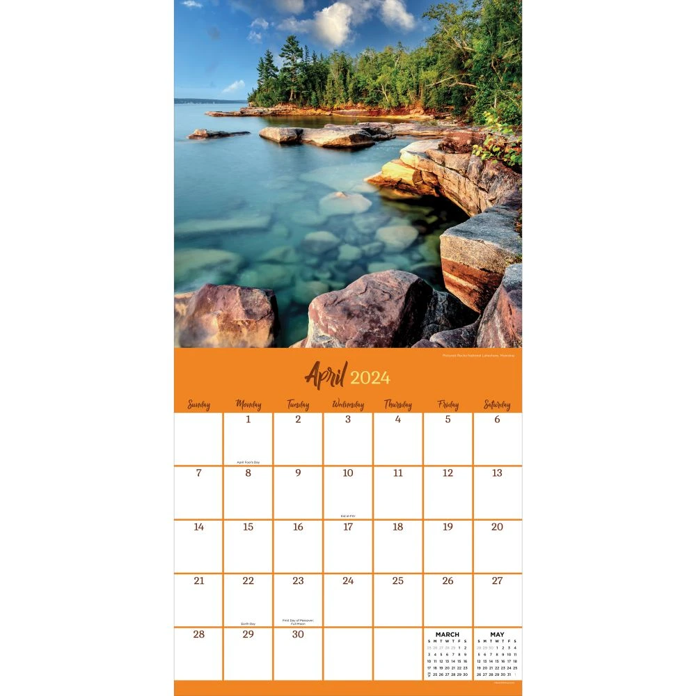 Michigan 2024 Wall Calendar 5 Michigan 2024 Wall Calendar - Image 3