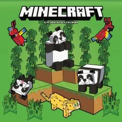 Minecraft Exclusive With Decal 2024 Wall Calendar