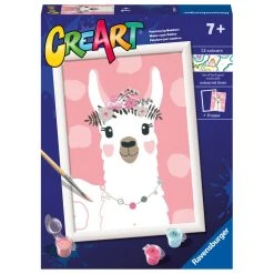 Ravensburger No Drama Llama Paint By Number Kit