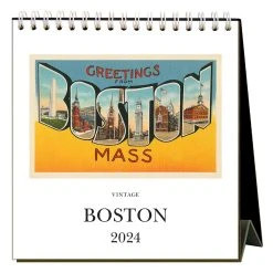 Boston Nostalgic 2024 Easel Desk Calendar