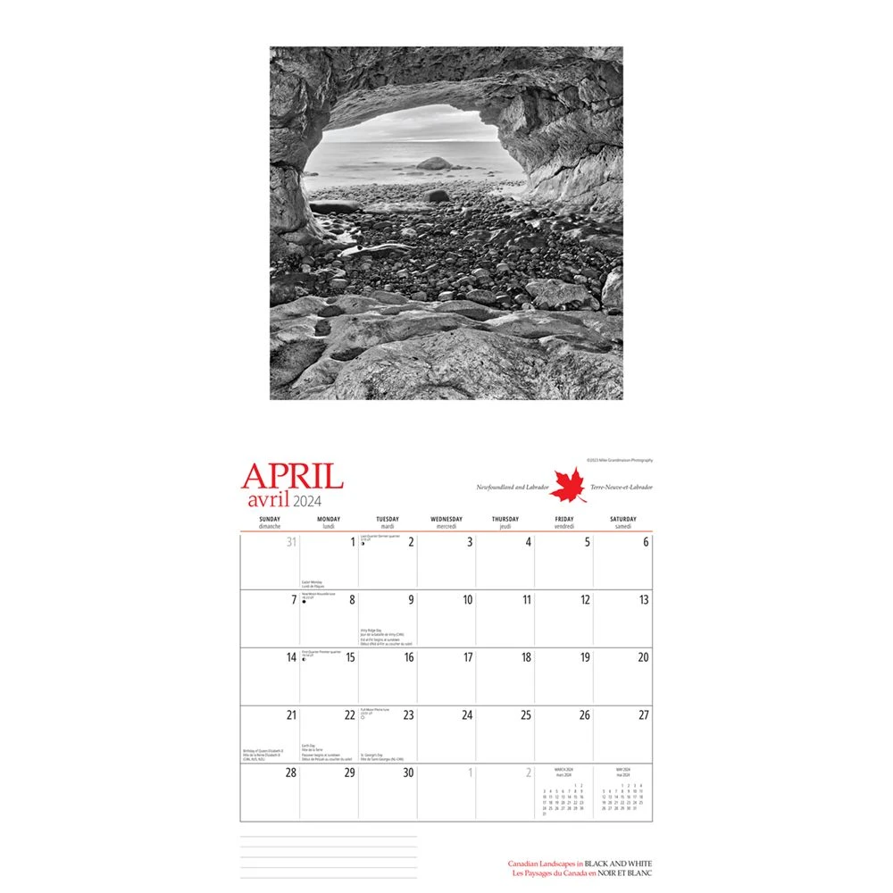 Canada 2024 Wall Calendar 5 Canada 2024 Wall Calendar - Image 3