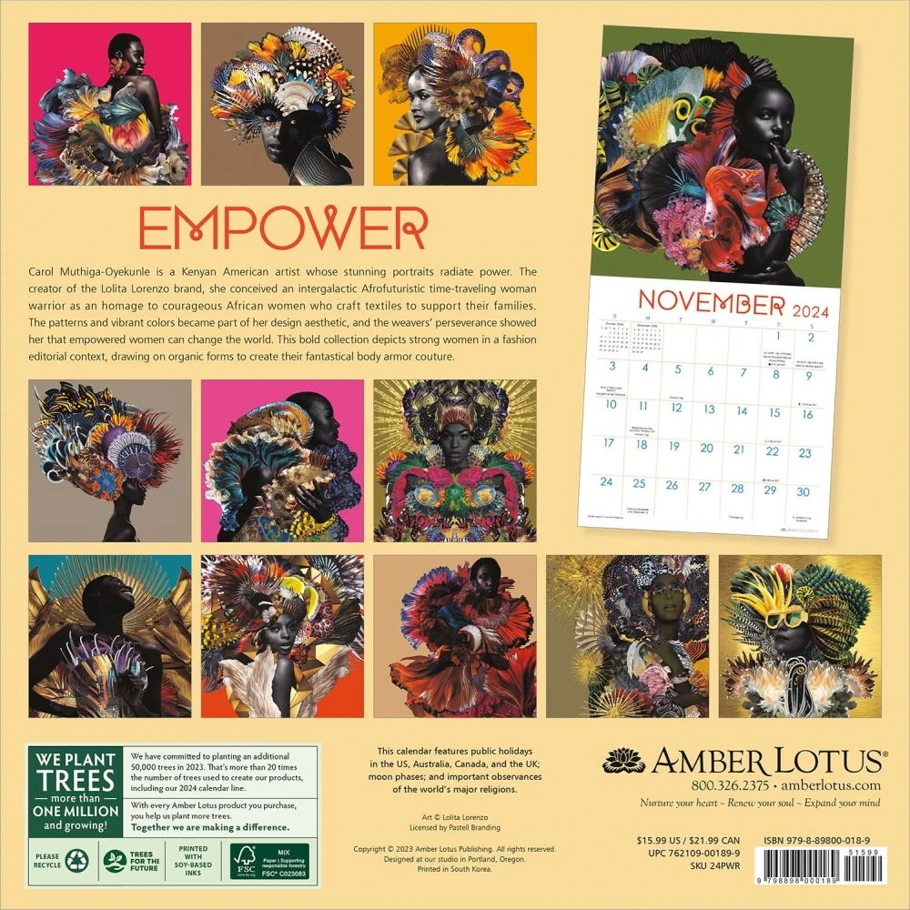 Empower 2024 Wall Calendar 4 Empower 2024 Wall Calendar - Image 2