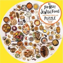 100 Most Jewish Foods 500 Piece Circular Puzzle -Calendars Sales Store 62c6b726 08b4 4c46 a51a 124c2a48a2d7
