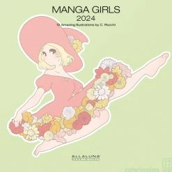 Manga Girls 2024 Wall Calendar