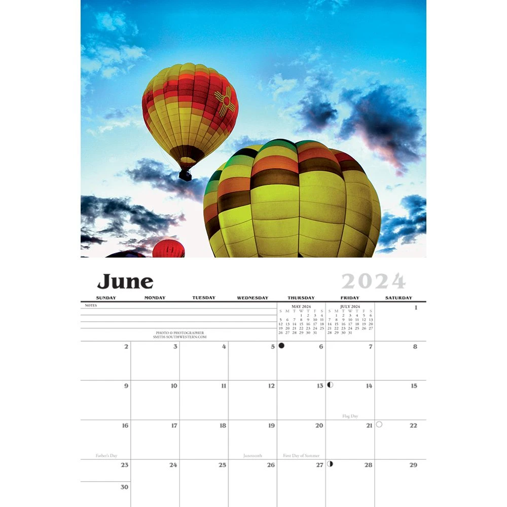 Albuquerque Balloon Fest 2024 Wall Calendar 5 Albuquerque Balloon Fest 2024 Wall Calendar - Image 3