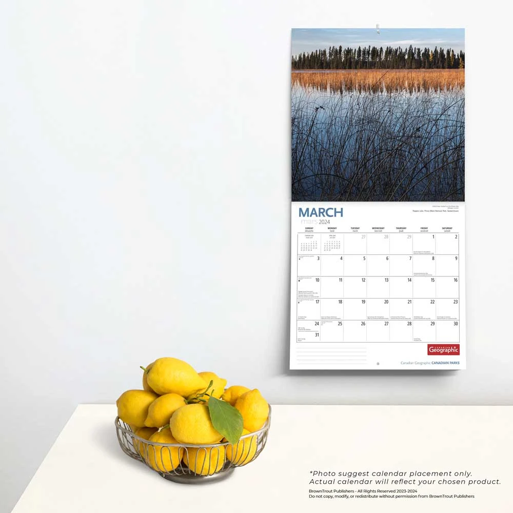 Canadian National Parks 2024 Wall Calendar 6 Canadian National Parks 2024 Wall Calendar - Image 4
