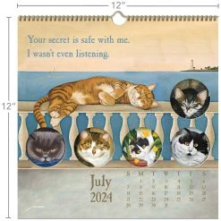Cats Spiral 2024 Wall Calendar -Calendars Sales Store 7b62fdcf 99db 4aa7 98d0 d5d1b1ea8634