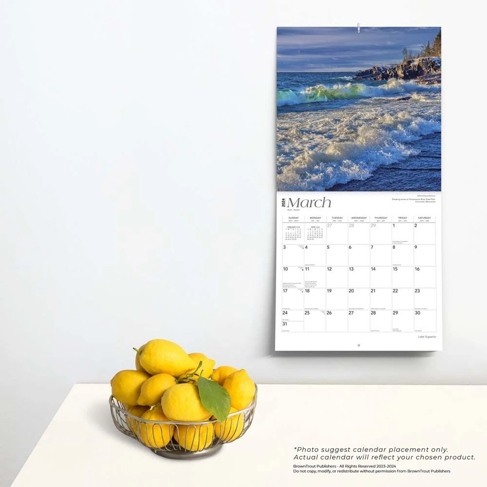 Lake Superior 2024 Wall Calendar 6 Lake Superior 2024 Wall Calendar - Image 4
